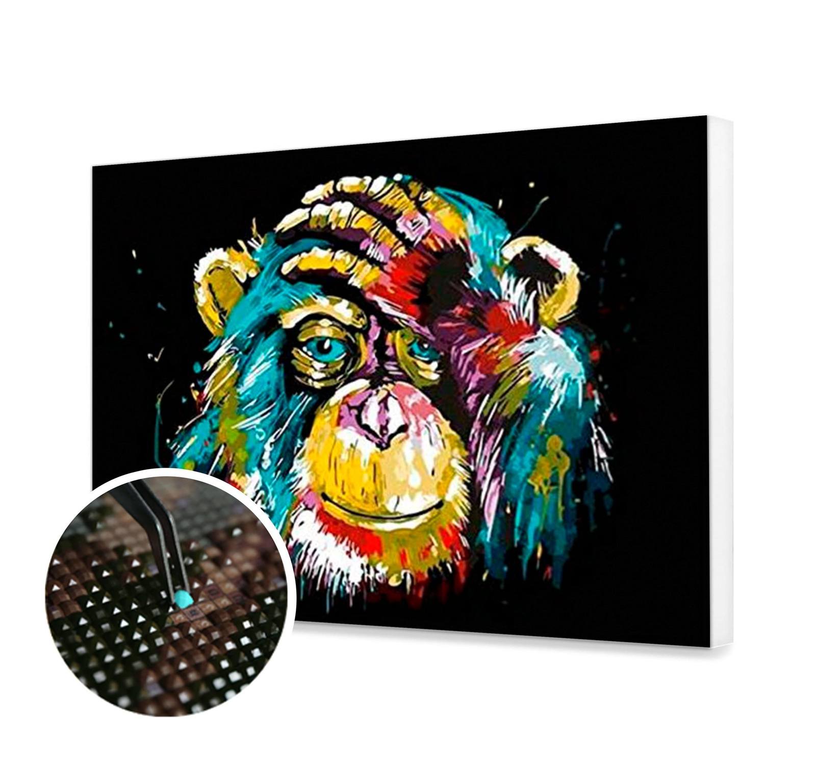 Mozaika - Stylová opice - 40x50cm