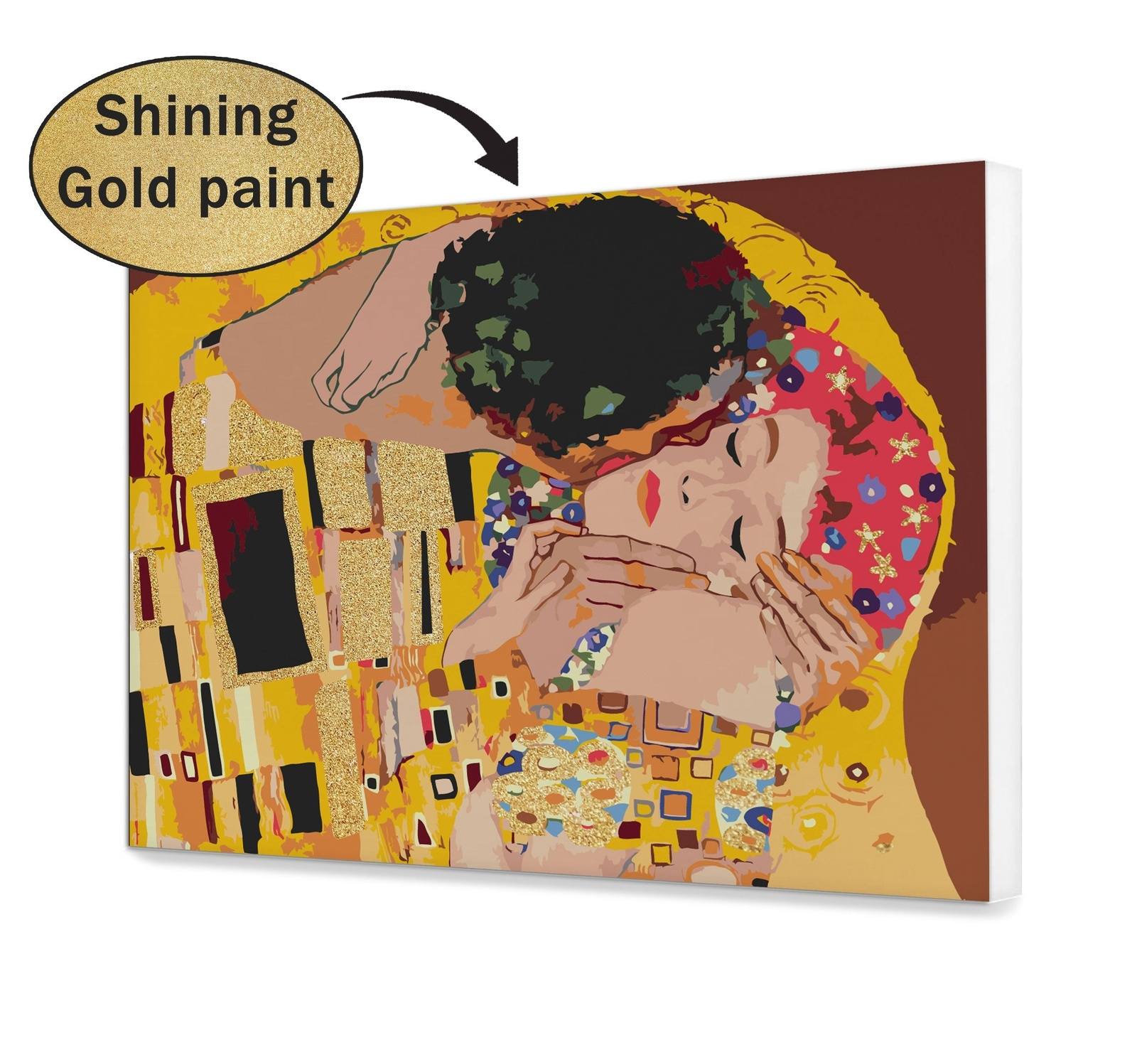 Klimt megcsókolja az egyedi arany elemeket (CH0617)
