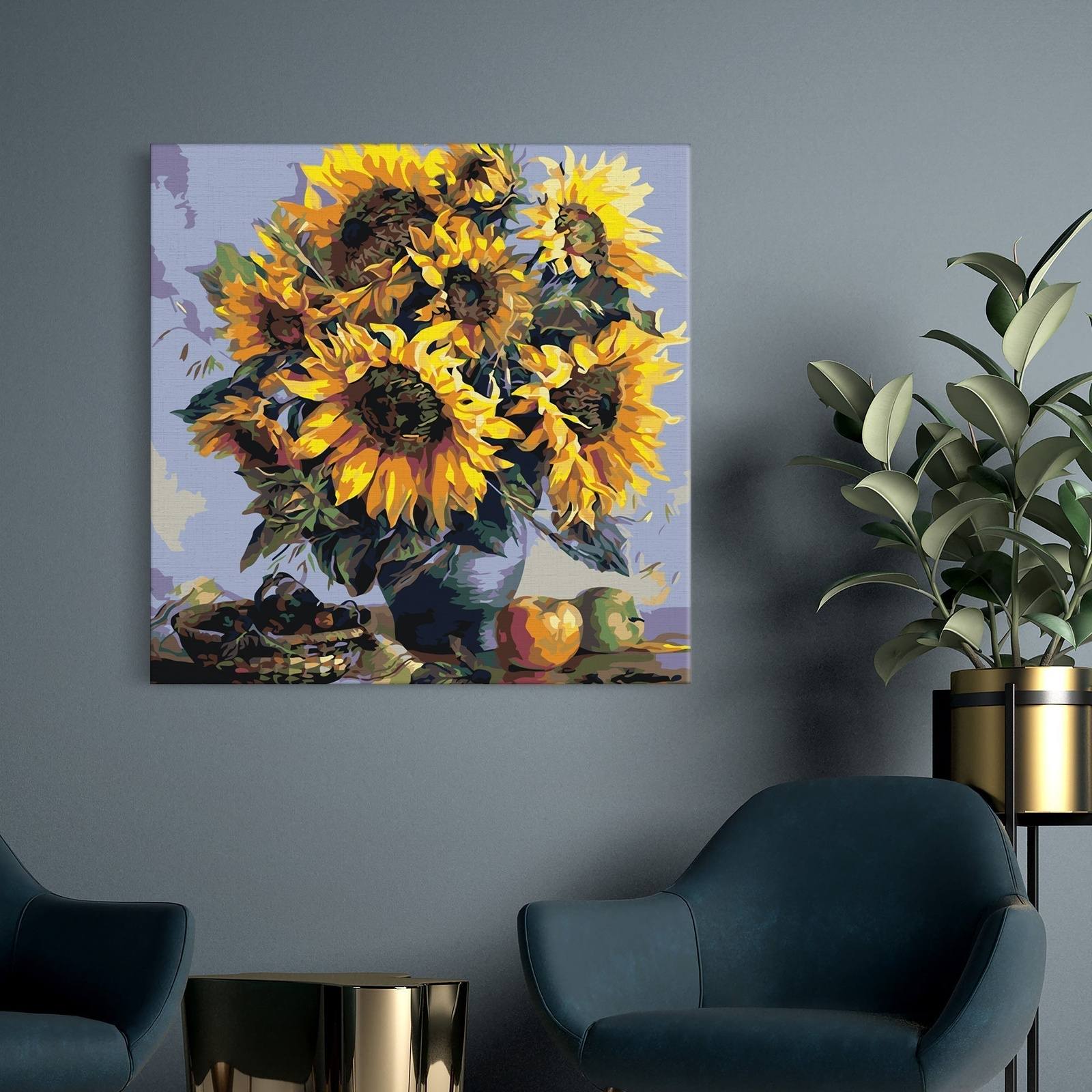Vase mit Sonnenblumen (4018)