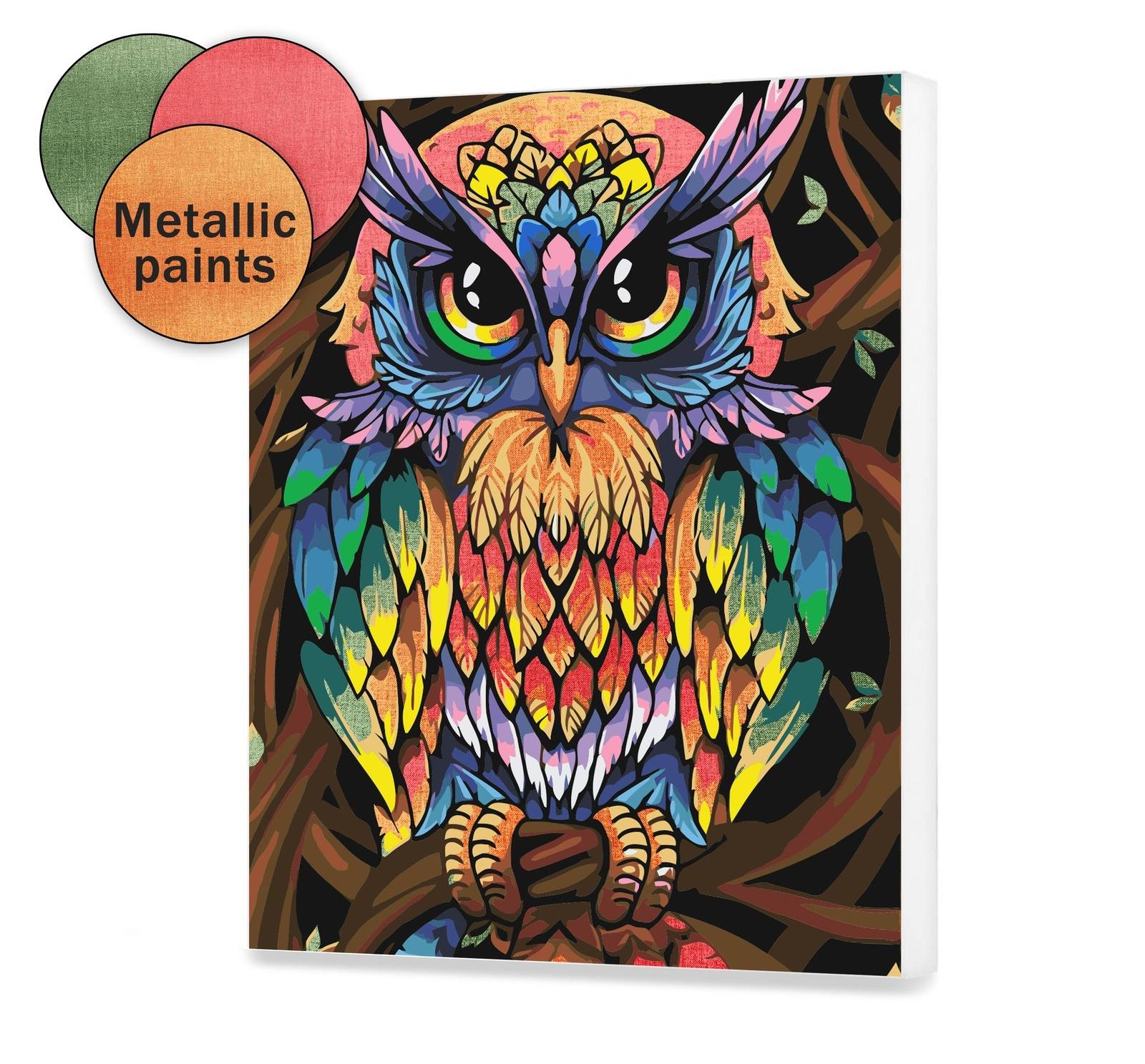 Färgglad Magic Owl (NK0439)