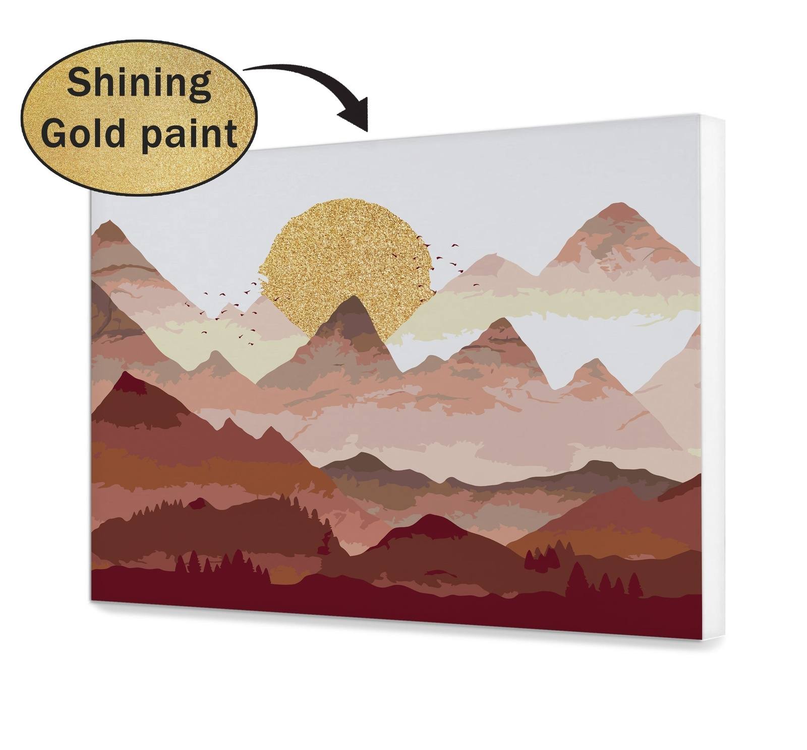 Die goldene Sonne in den Bergen (PC0438)
