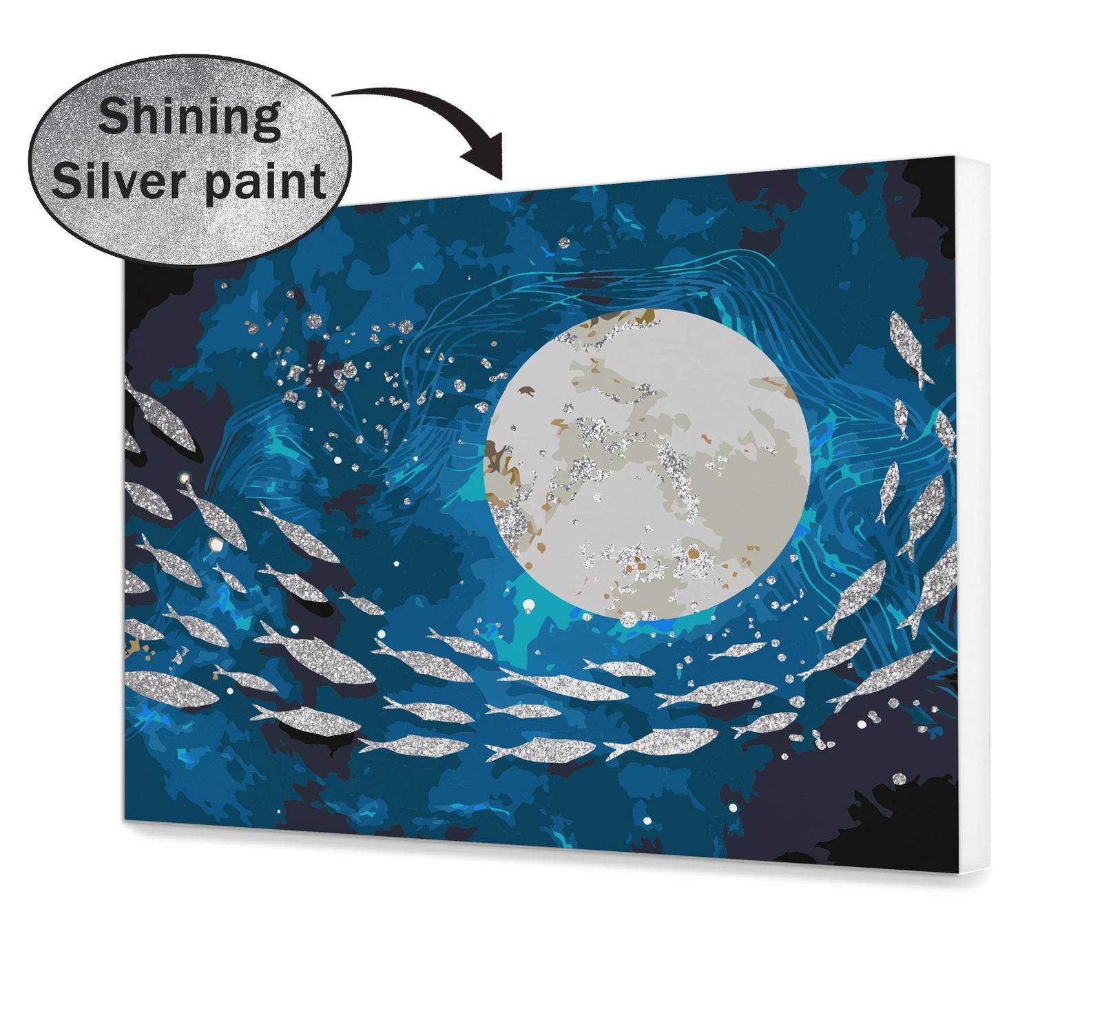 Úszó ezüst hal (SC0593)